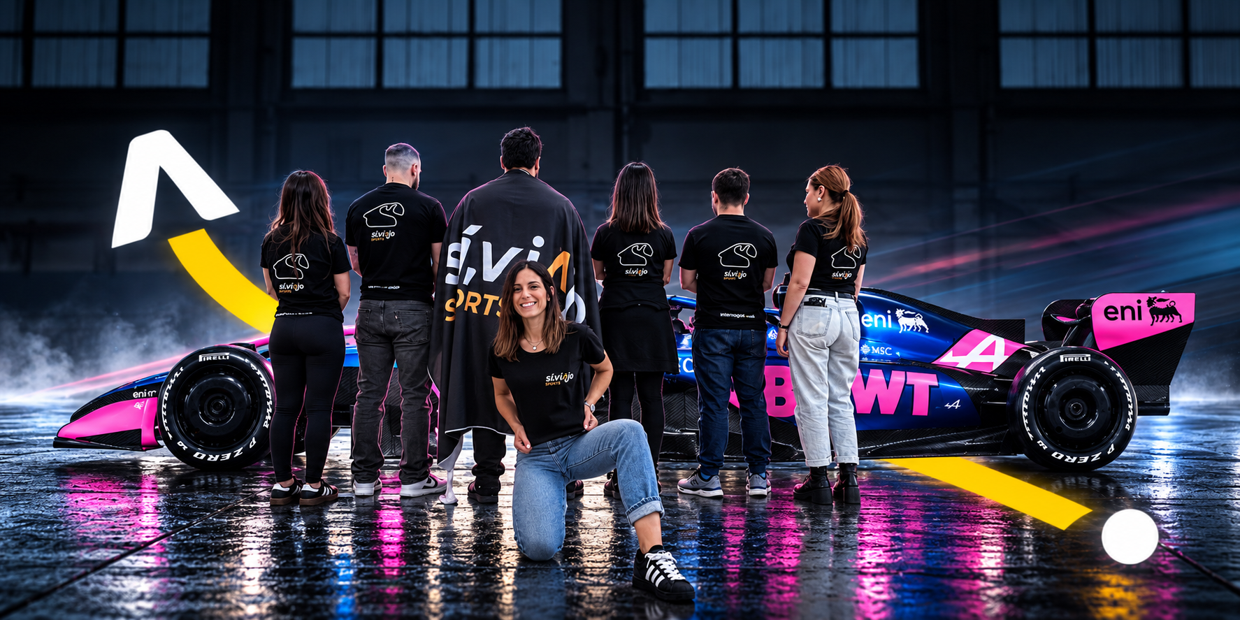 Equipo Sí, Viajo Sports frente al monoplaza